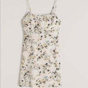 A-Line Ruched Slip Mini Dress